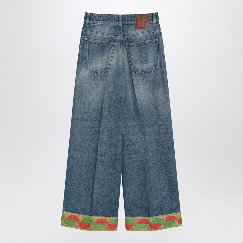 Valentino Pants - Blue | 831139cadc0e868719dcca7c1b27d9e9afa04666