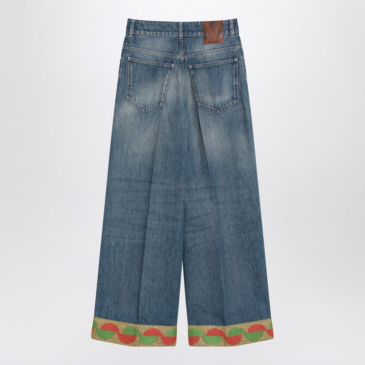 Valentino Pants - Blue | 831139cadc0e868719dcca7c1b27d9e9afa04666