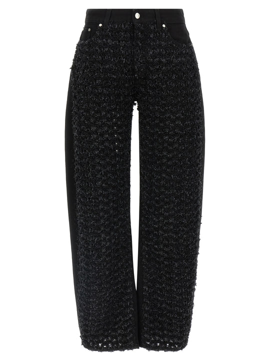 Bouclé Jeans Black