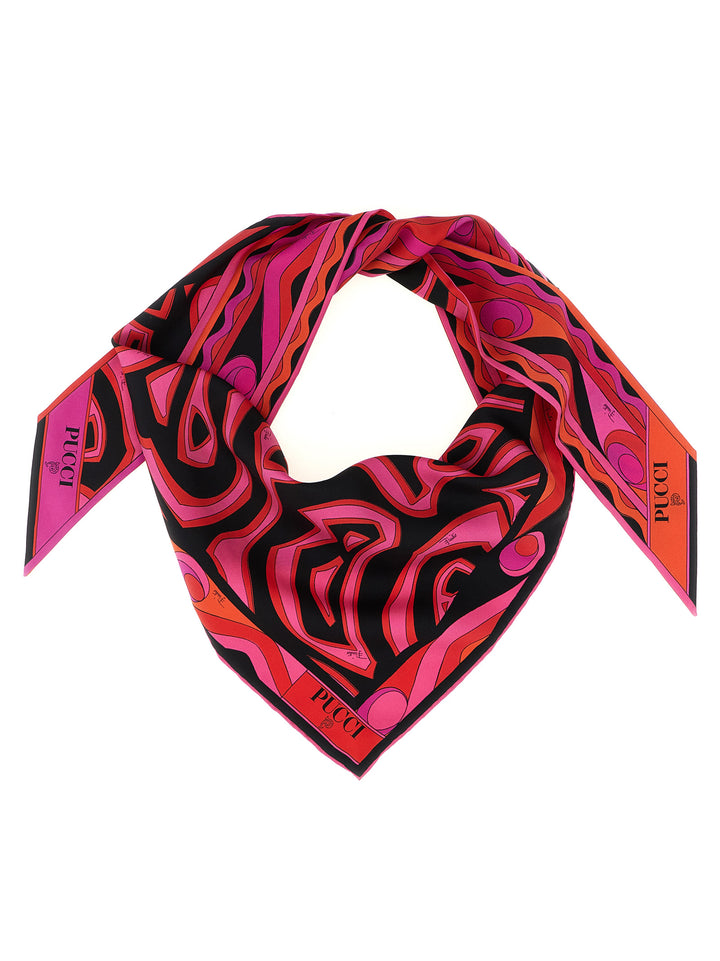 Emilio Pucci Triangle Scarf Scarves and Foulards - Fuchsia | 5a4ac6a7e1091261393efce878e63d237add5522