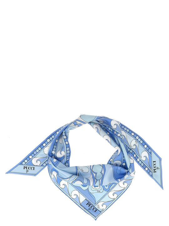 Bandeau Triangle Scarves And Foulards Light Blue