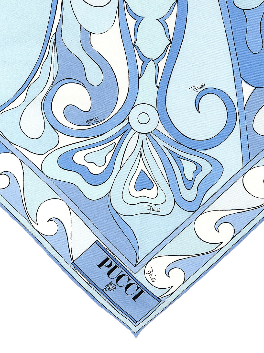 Emilio Pucci Bandeau Triangle Scarves and Foulards - Light Blue | 307f642ee4bf0509b485dfae9477455a8328ba72