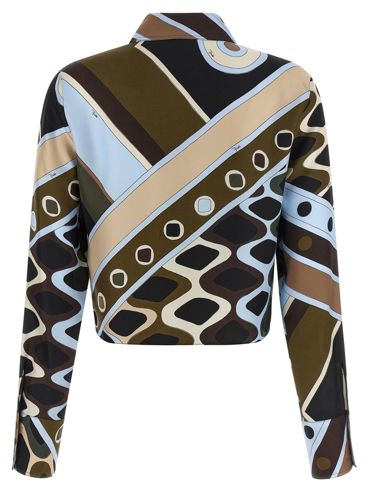 Emilio Pucci Twill Shirt Shirt and Blouse - Multicolor | f16c54d27f3270f5bbfbb3fade49bf2086f85527