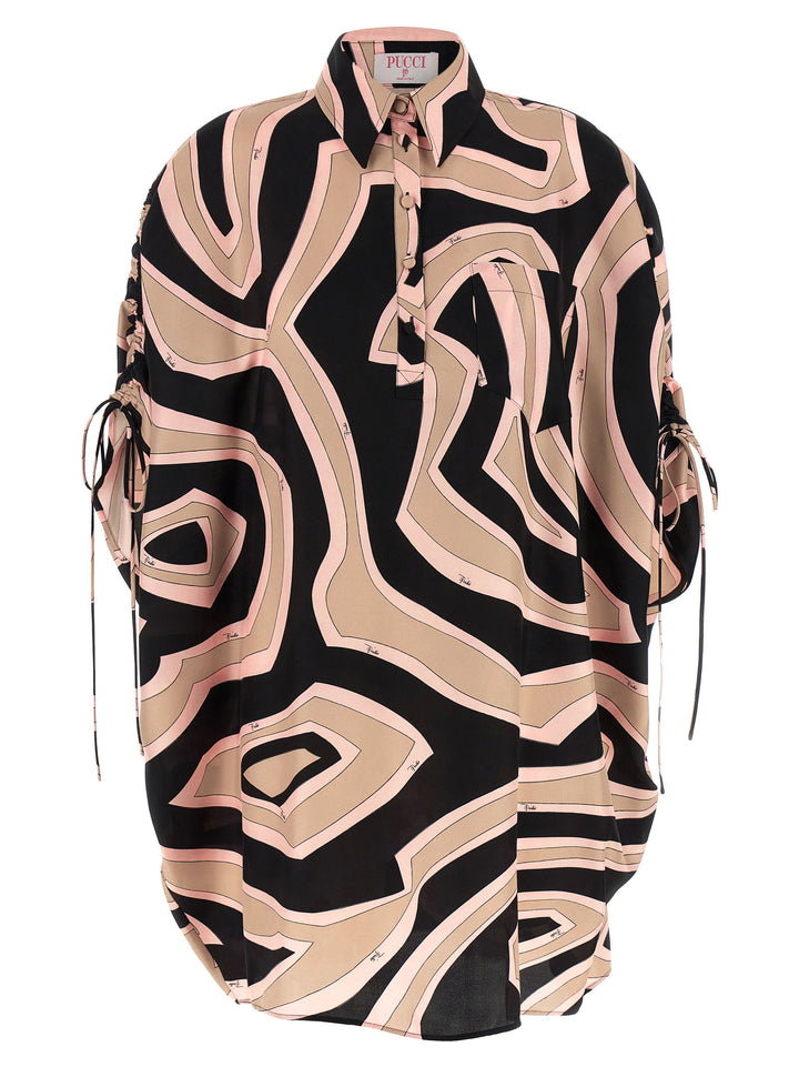 Emilio Pucci Short Kaftan Dresses - Multicolor | 507394675880e8d0e25068d4c4bbc541fffb8f5f