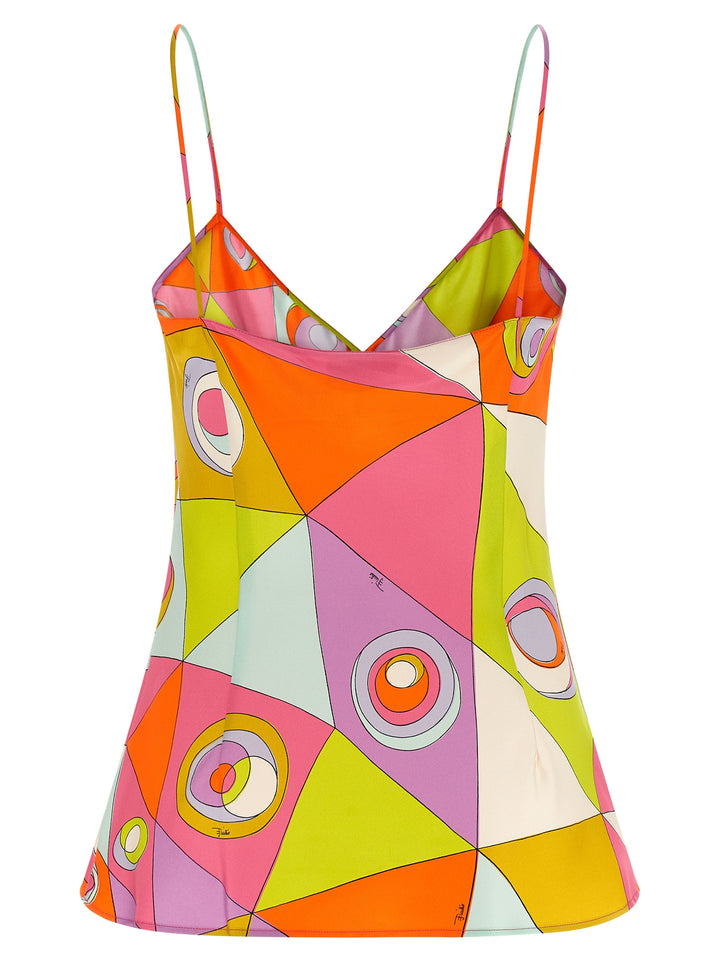 Emilio Pucci Silk Top Tops - Multicolor | f86113226387c64b5f1612729c99cb422b24266b