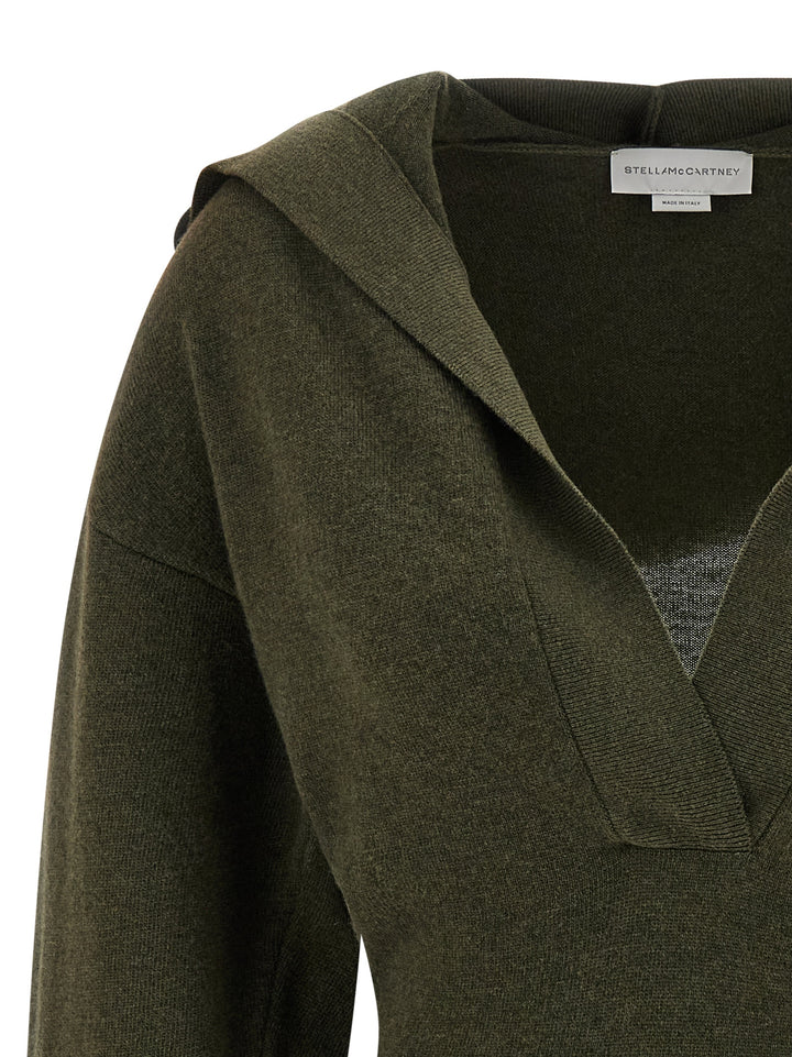 Stella Mccartney Hooded Sweater Sweaters and Cardigans - Green | ea1c910d6fcf73aa82cf573518935f55826e7160