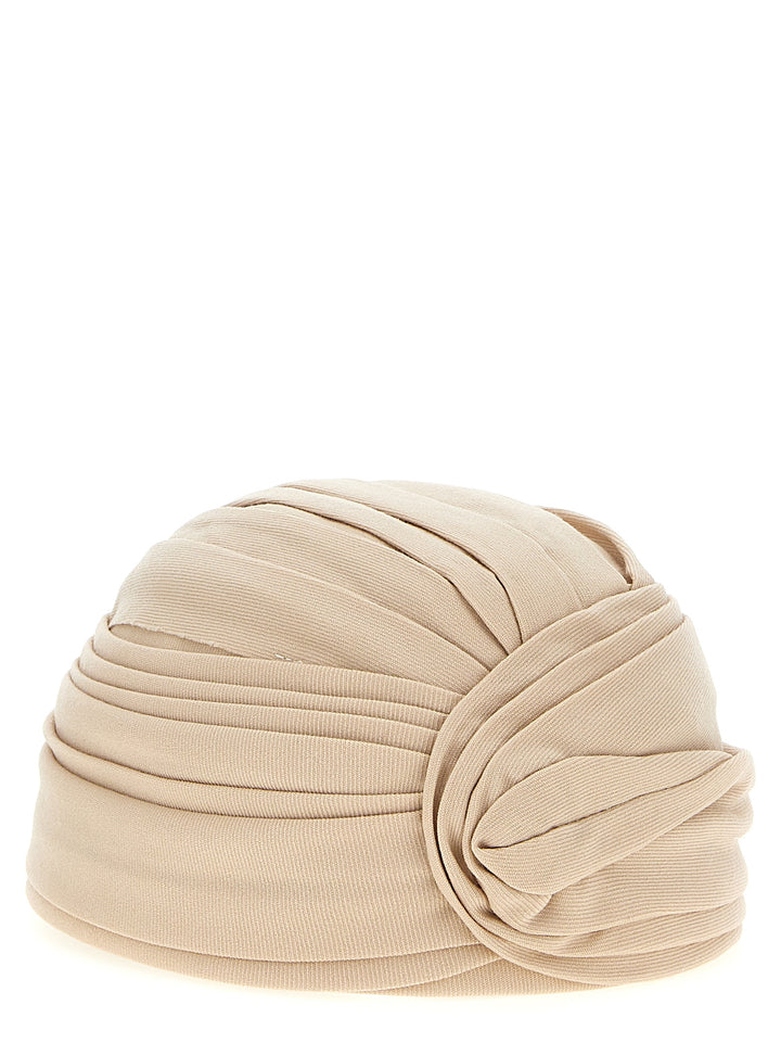 Valentino Garavani Valentino Garavani Wool Rigid Turban Hats - Beige | 56fff52ff12b268fe4d40b0218903b0366d96026