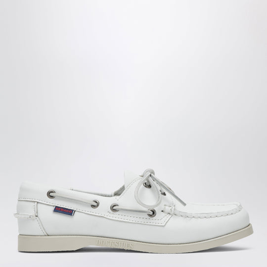 Portland Women's Boat Shoes In Leather, White