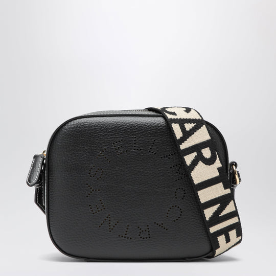 Black Camera Bag With Perforated Logo