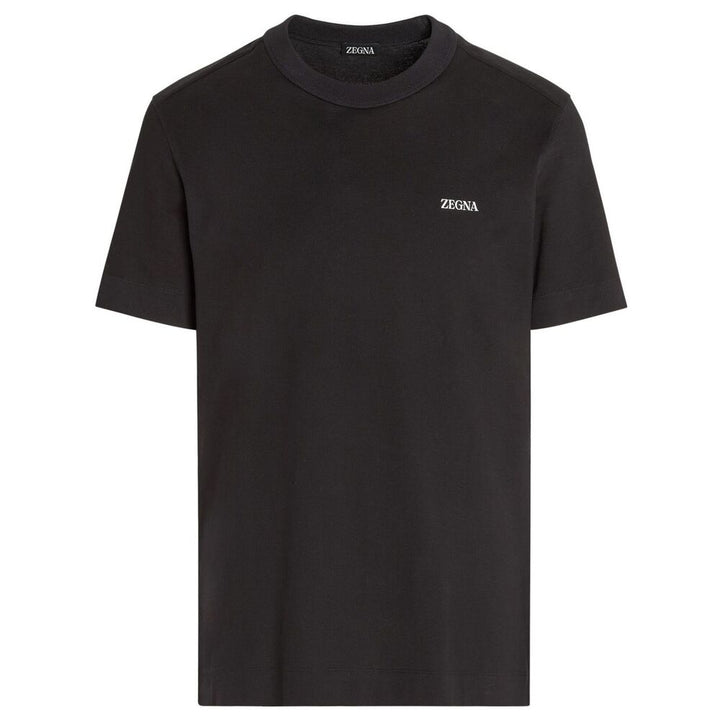 Zegna T Shirts - Black | 656b1b38e161f696b79253f2bec2490b7a03da5f