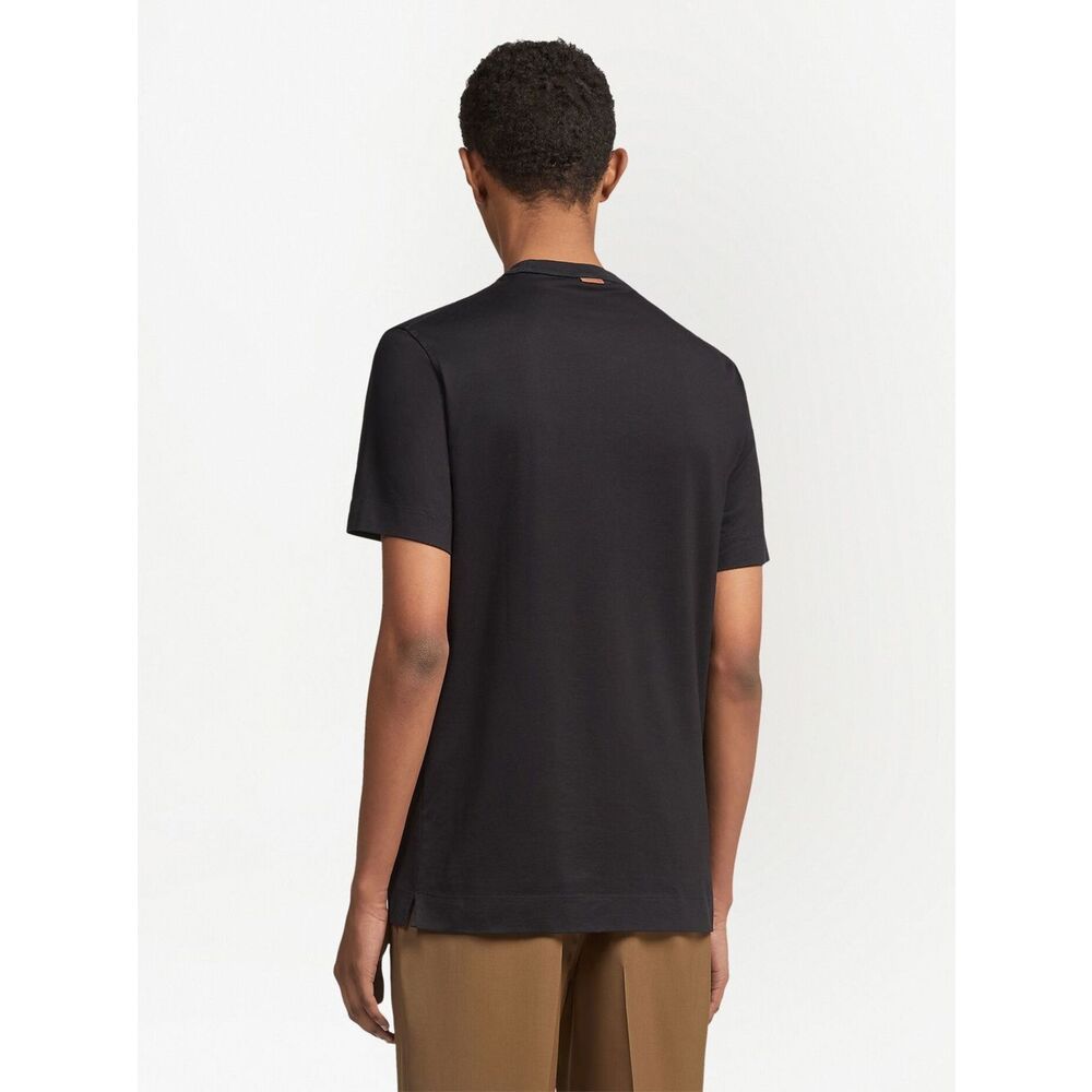 Zegna T Shirts - Black | 418b92d6100f911d12550e89e0dc8f71c87224fc