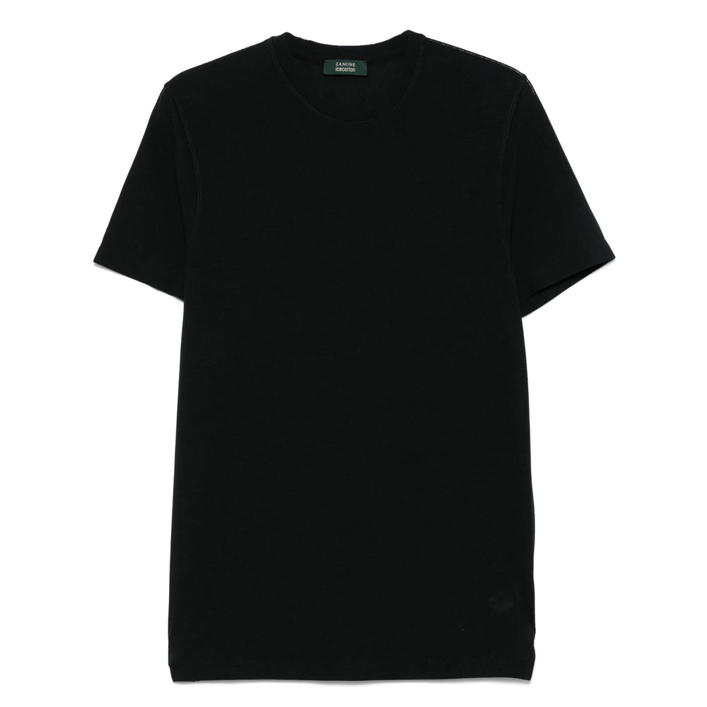Zanone T Shirts - Black | 3b49c9c95fabdd2d6607200c43634f21d9151ec8