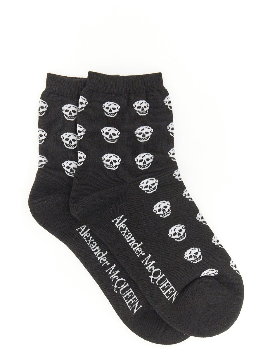 Alexander McQueen Socks - Black | Wanan Luxury
