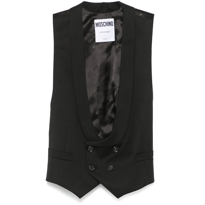 Moschino Waistcoats - Black | 59b87d9386cca42cf9a139e97886deec6a602bcc