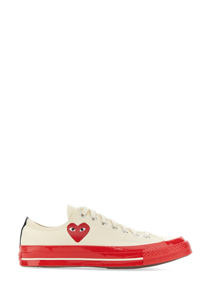 Comme Des Garçon Play x Converse Sneakers - White | Wanan Luxury
