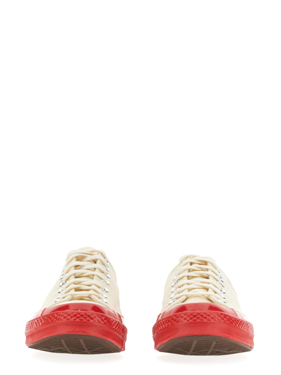 Comme Des Garçon Play x Converse Sneakers - White | Wanan Luxury