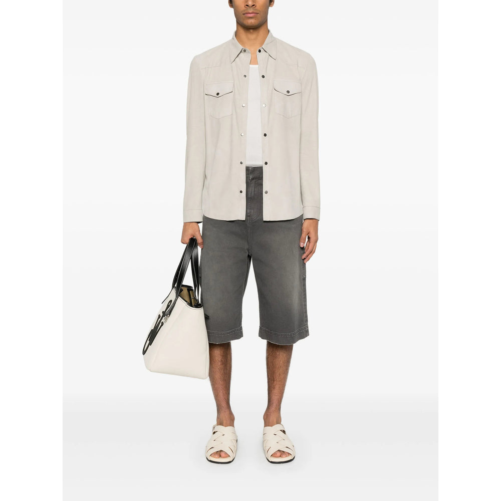 Salvatore Santoro Leather Outerwears - Neutral, Black | 29681aecc7734e2b672f34d2ba063957fe11c3ff