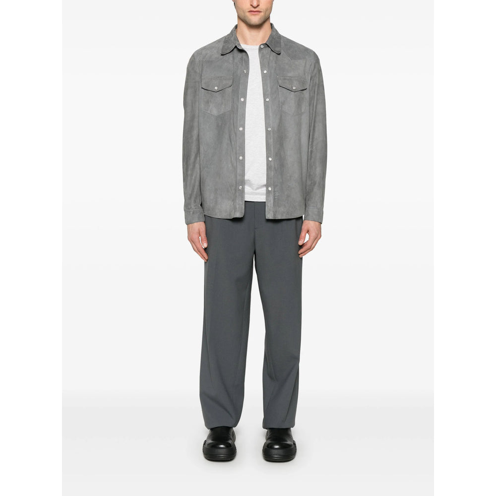 Salvatore Santoro Leather Outerwears - Gray | d9720d88984d20470a1f96ea45d0cd3925229fad