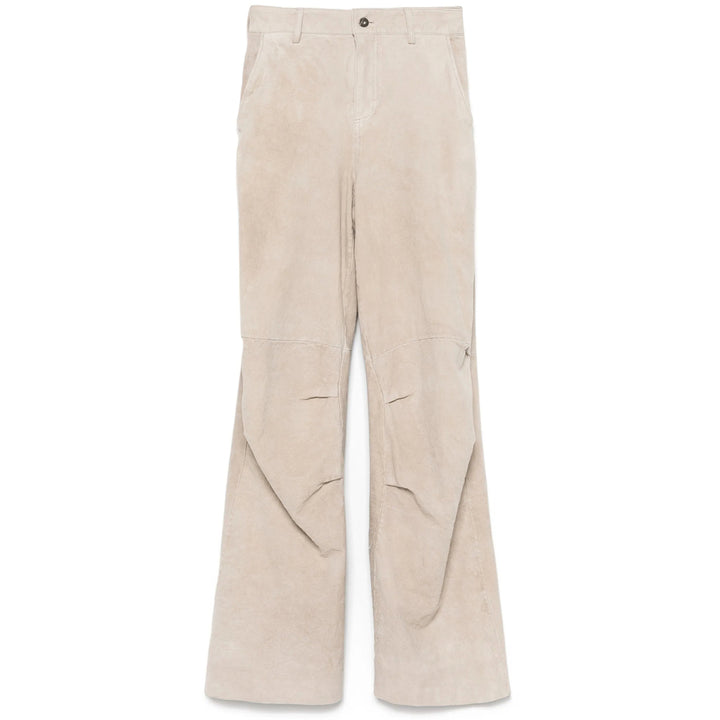 Salvatore Santoro Leather Pants - Gray | de03b9f149537bce17ef768bb14cc4919231b643