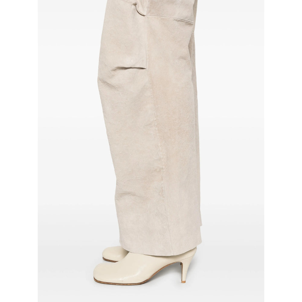 Salvatore Santoro Leather Pants - Gray | 286bb719c524fc70233c895dea465d924f802905