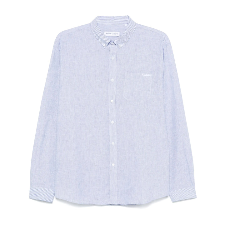 Maison Labiche Shirts - Blue, White | b92a947e679f07f9501a6b59e349c0d1b61bd017