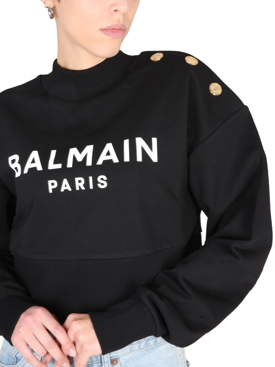 Balmain Sweatshirts - Black | Wanan Luxury