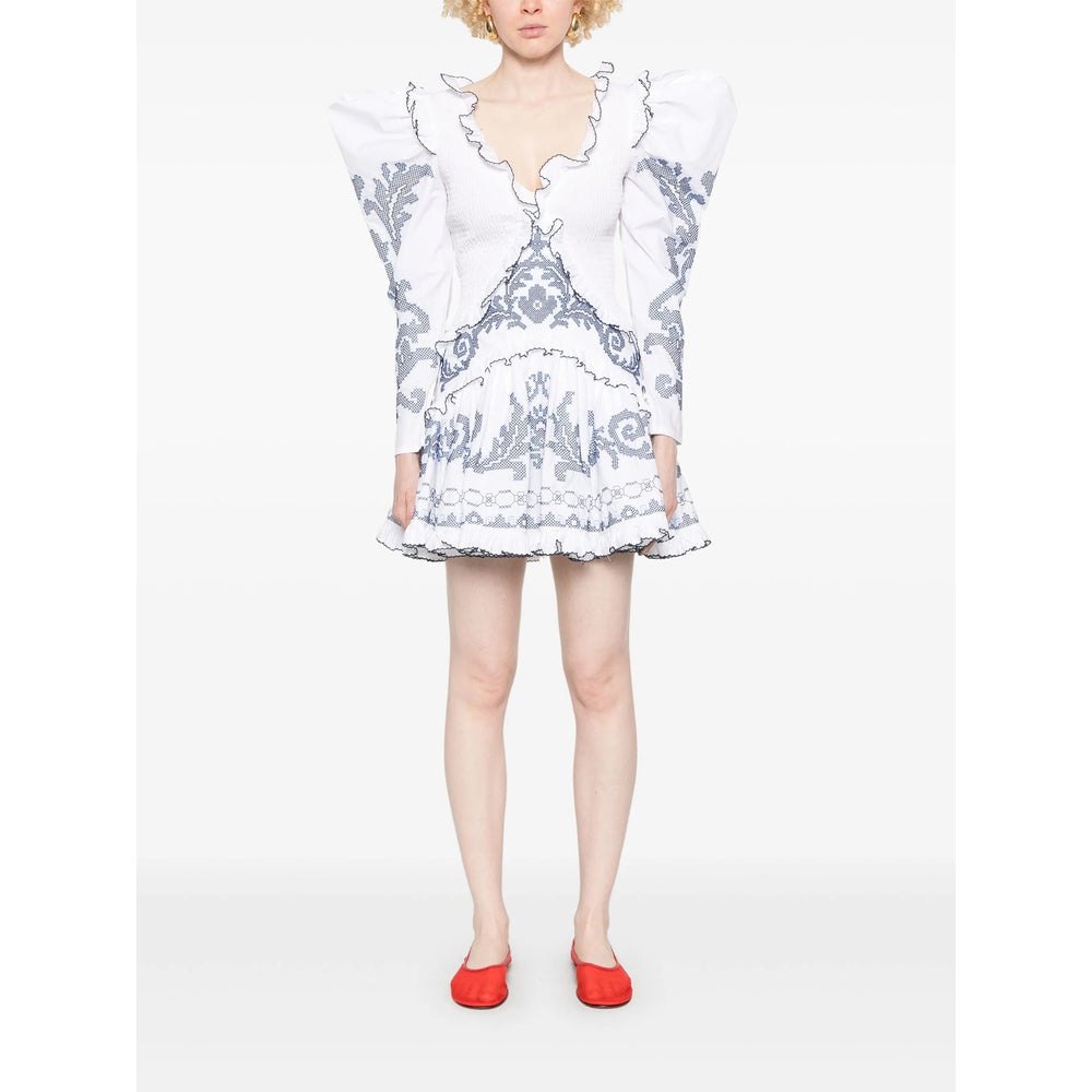 Alemais Dresses - White, Blue | c7c6890e6f5cbc1c12113aba19cb900fd6b4d410