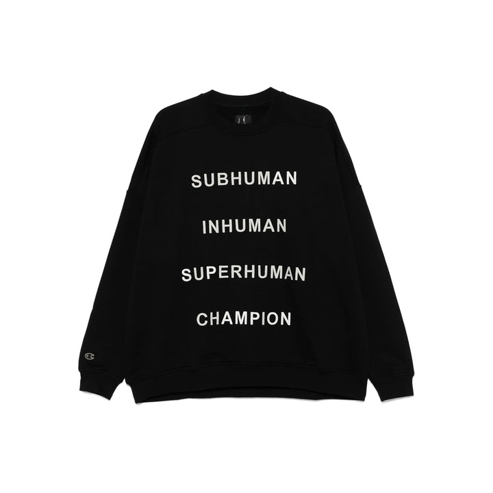 Rick Owens X Champion Sweatshirts - Black | e64a43b40a6ed58ffdc6267c765cbc156f443db3