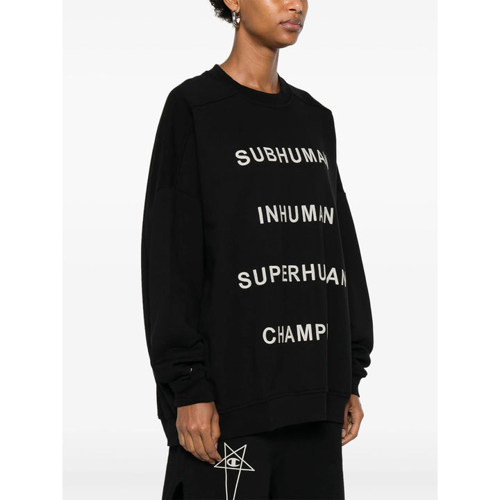 Rick Owens X Champion Sweatshirts - Black | ec9d12f9001f9a00ac59347461c622a4c8b08070