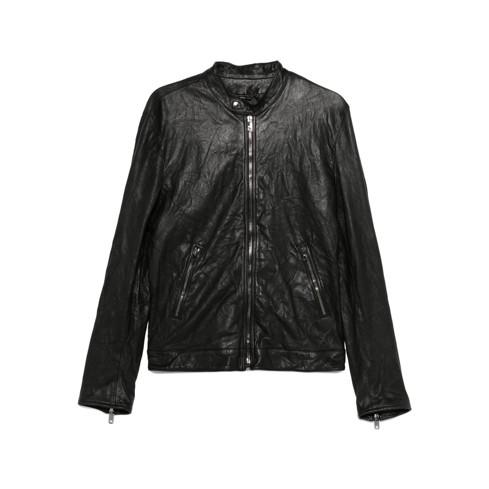 Dolce & Gabbana Leather Outerwears - Black | 509c520884325f021833a14d755b463a93bc21d6