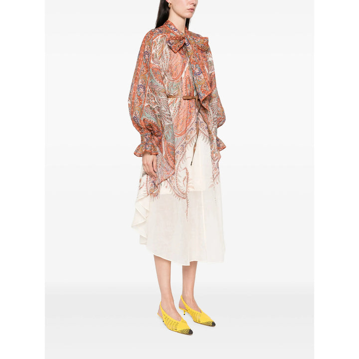 Zimmermann Dresses - Neutral, Red | 619a1676c95caa6998d593d2c4d619e207ded2c6