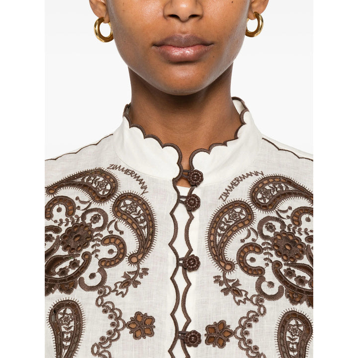 Zimmermann Shirts - Neutral, Brown | 181c18486a7b457f424979884aa061fdf3999d7d