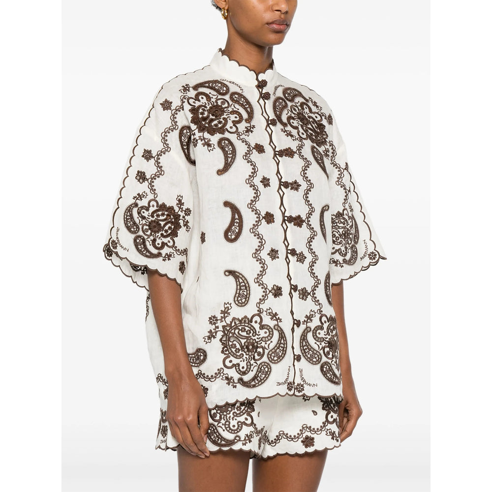 Zimmermann Shirts - Neutral, Brown | 2837cba880ad1fa566a27dc114b92b8e909da6d2