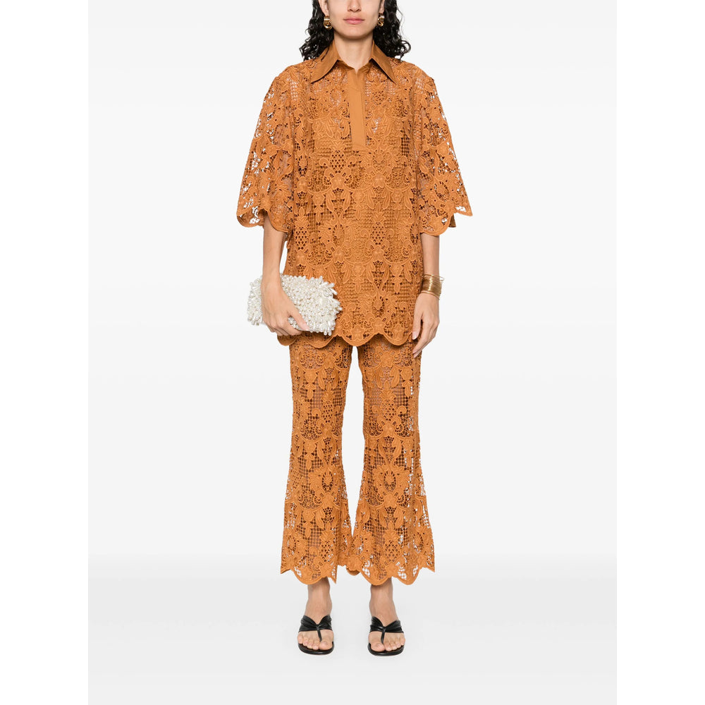 Zimmermann Pants - Brown | 9ed32cfb2697a4a0053b3e38670f91ed96833c40