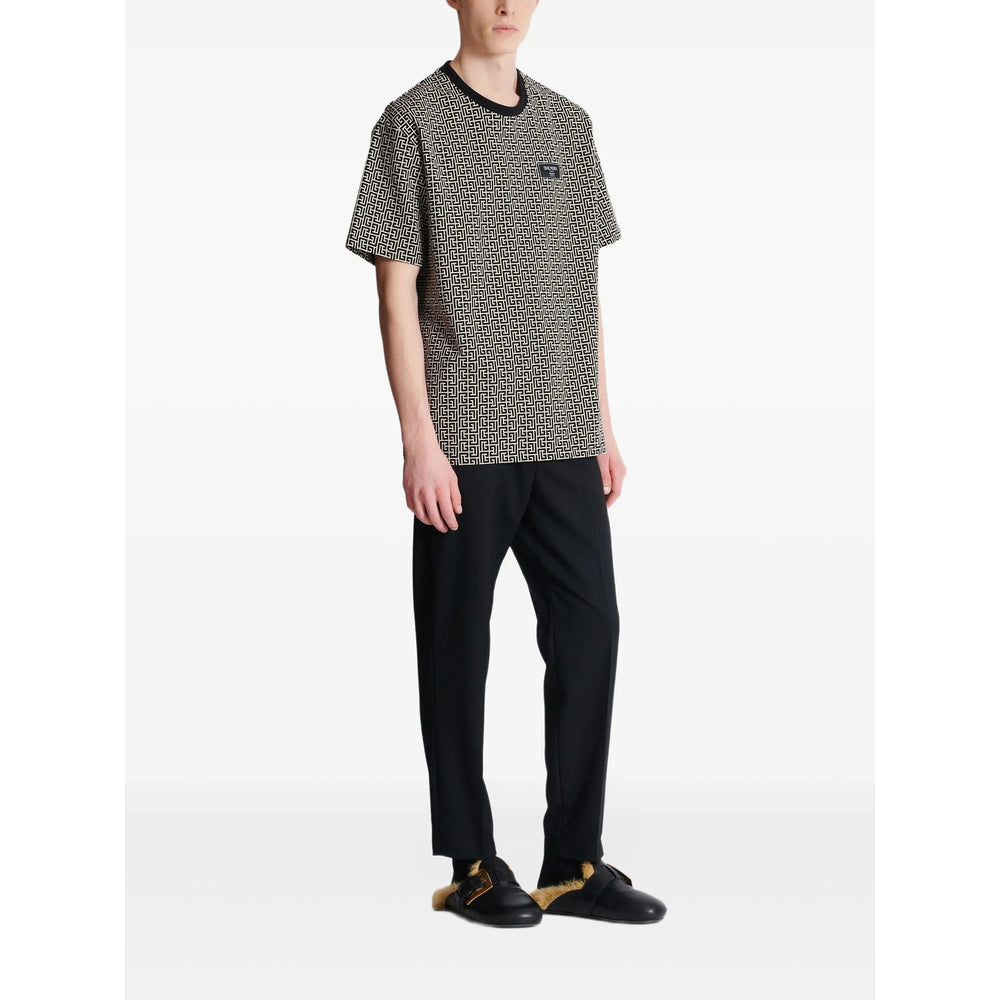 Balmain T Shirts - Black, Neutral | 9cfb49c9c7e3082f6a514ea688be2fa88454f8c0
