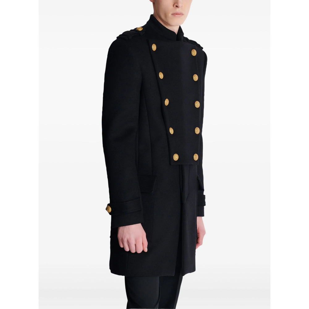 Balmain Coats - Black | 2e8c4a9d6e443ad81d183dfcdb2803fb7e409fea