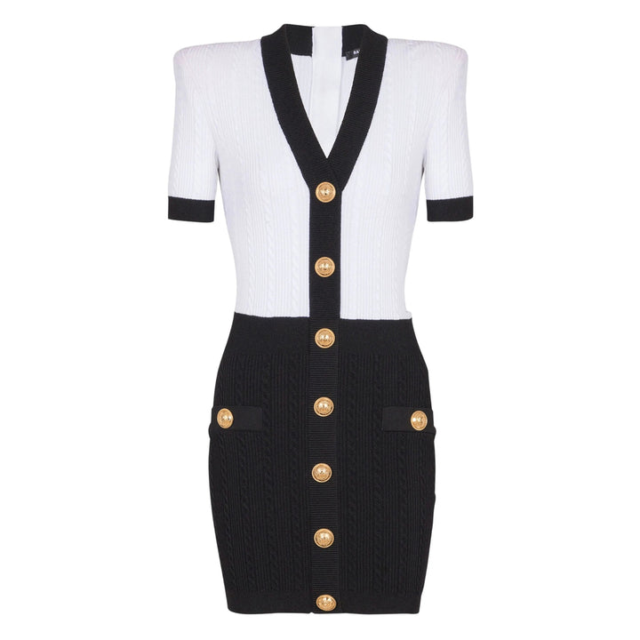 Balmain Dresses - White, Black | 47969a581a46867dc3afd485a1f7c97581e5197b