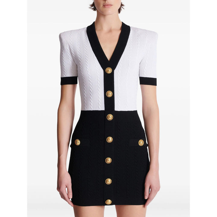 Balmain Dresses - White, Black | 0e0e6ae1439074d9b3796ff8ff4a417c3793acd5