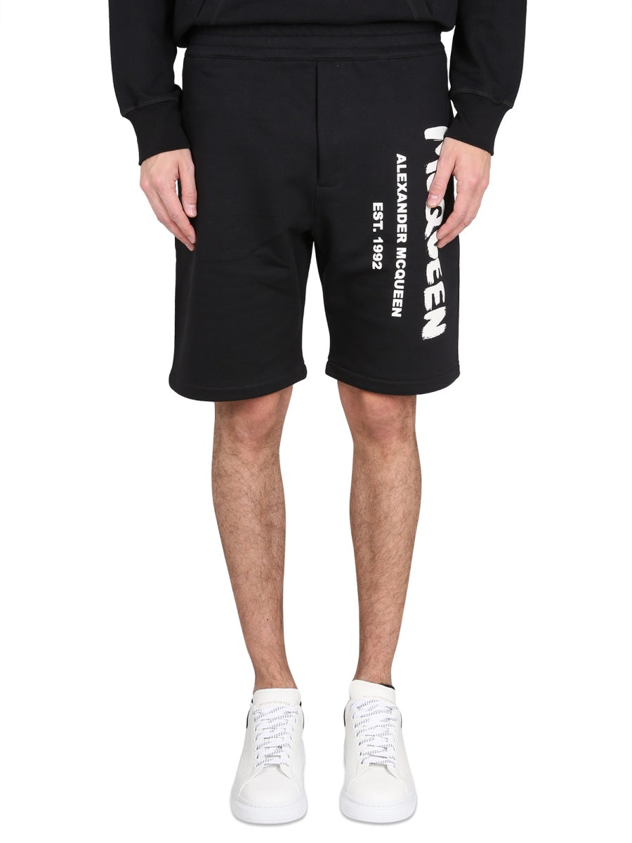 Alexander Mcqueen Shorts - Black | 6661dc0f31b2cecdbbdf0c413837e21d402abf26