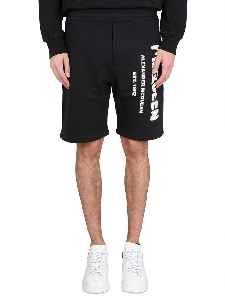 Alexander Mcqueen Shorts - Black | 6661dc0f31b2cecdbbdf0c413837e21d402abf26