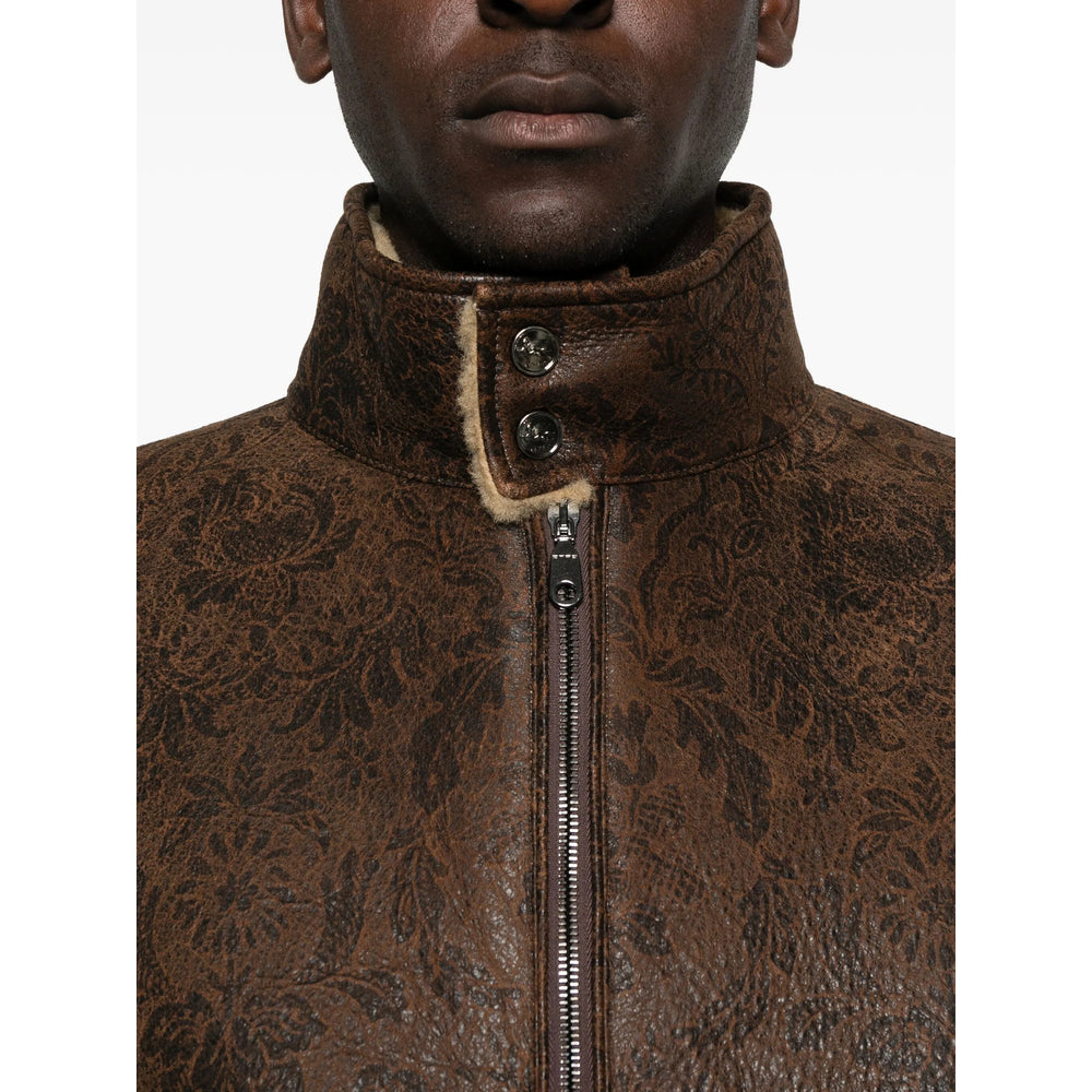 Etro Leather Outerwears - Brown | 6a57bb8350ddadd65921cffb73592d71d41f5e3d
