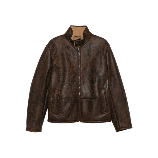 Leather Outerwears Brown
