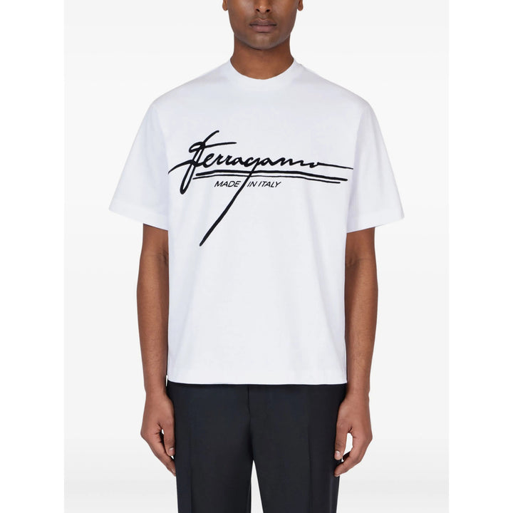 Ferragamo T Shirts - White | 3109bb14b3375fcc6458881621689d965fa33672