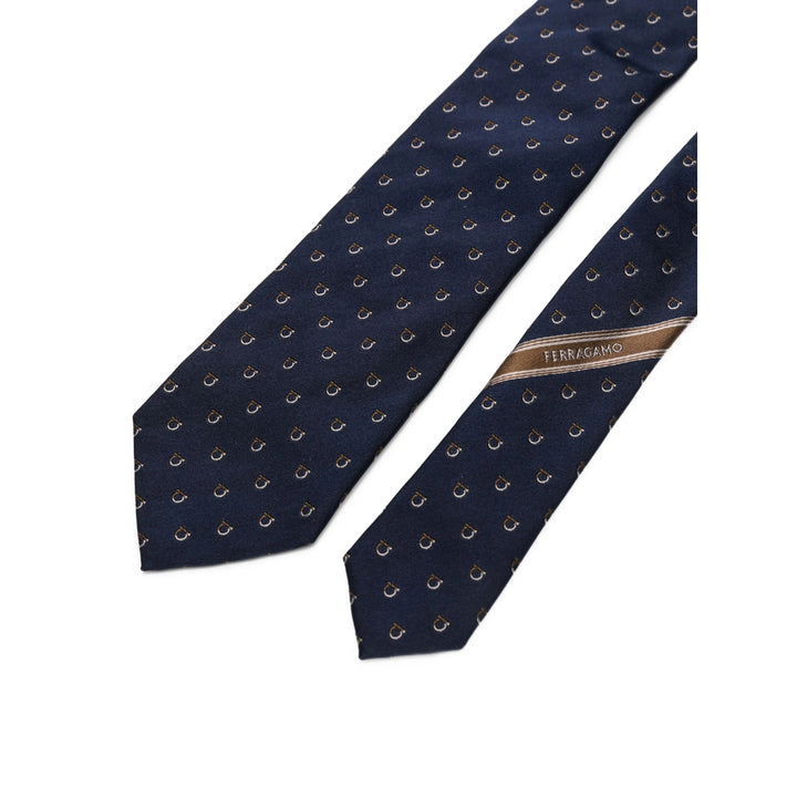 Ferragamo Ties - Blue, Brown | 71d7f146033f840dd4b8d71311631ab84ad4b270