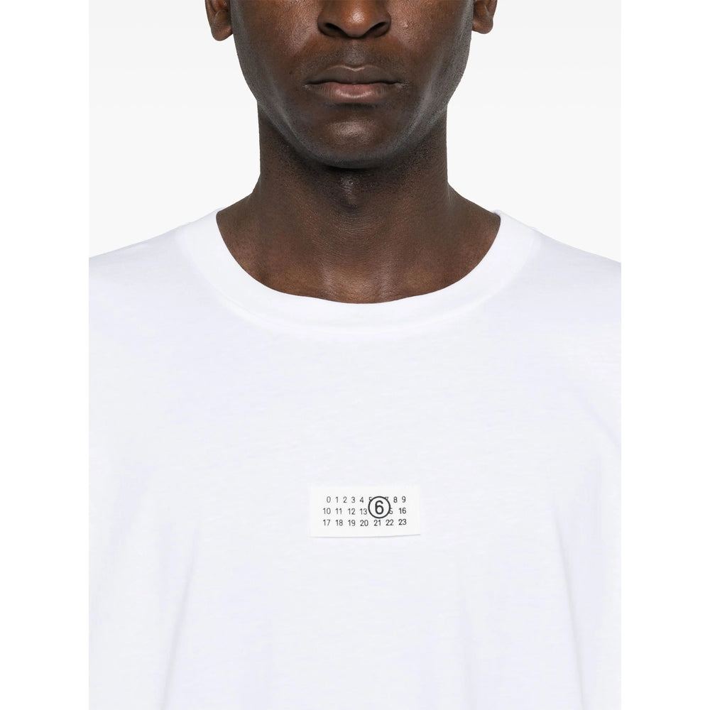 Mm6 Maison Margiela T Shirts - White | 85d75e6b28afbefa8e632adb92ca13ab91731b27