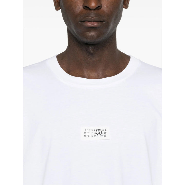 Mm6 Maison Margiela T Shirts - White | 85d75e6b28afbefa8e632adb92ca13ab91731b27