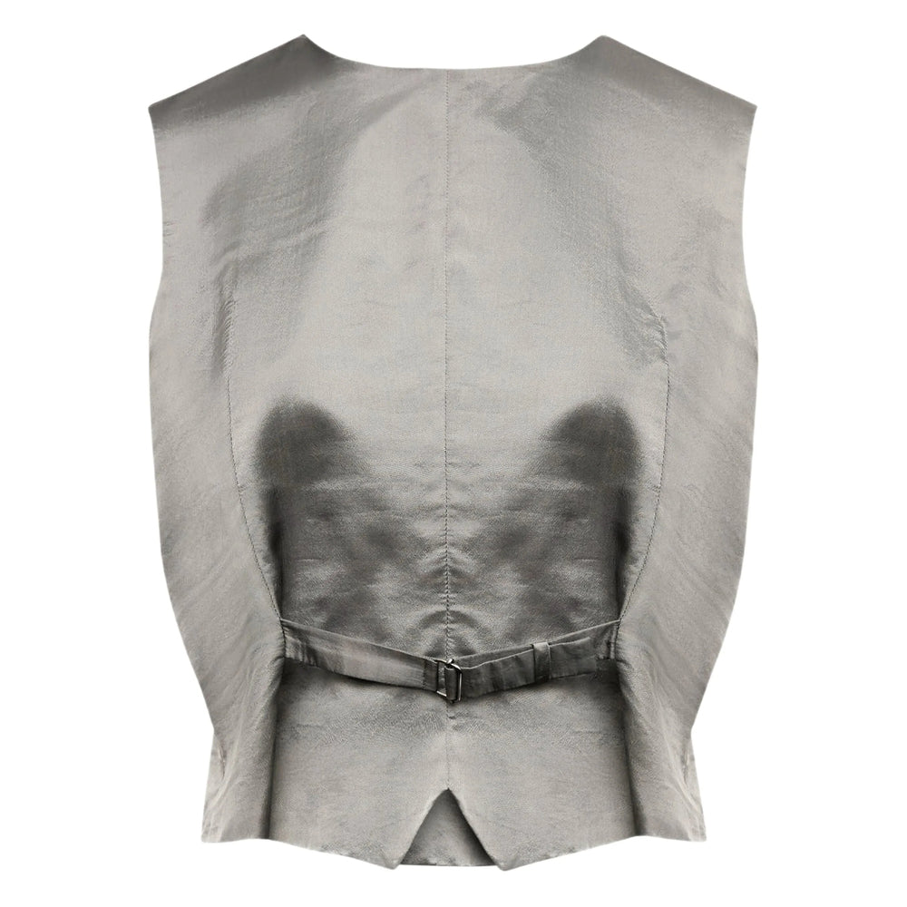 Mm6 Maison Margiela Waistcoats - Gray | d07749dc79929d25904b7baa21cd42b8001d1cc9