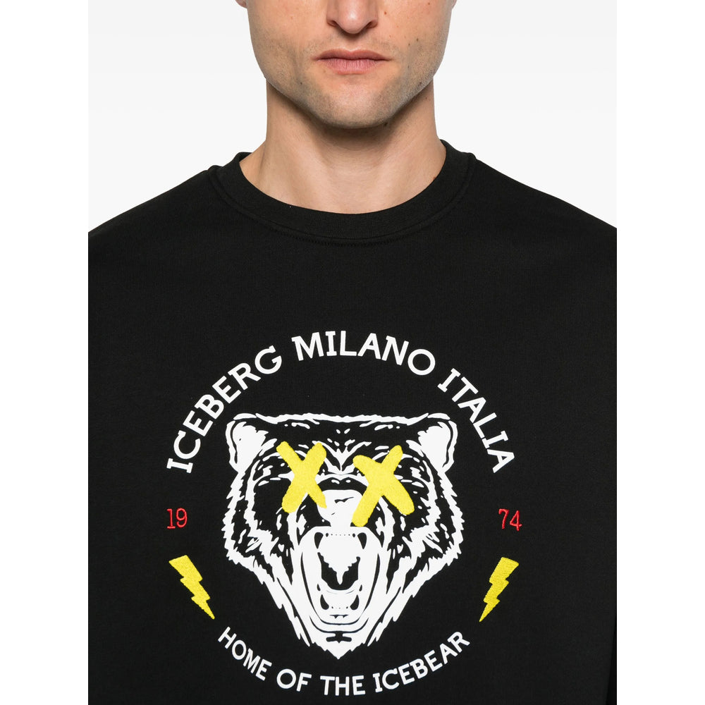 Iceberg Sweatshirts - Black | b5fc7322aa38917bbf38af226daf96d84325d7a4