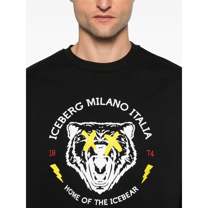 Iceberg Sweatshirts - Black | b5fc7322aa38917bbf38af226daf96d84325d7a4