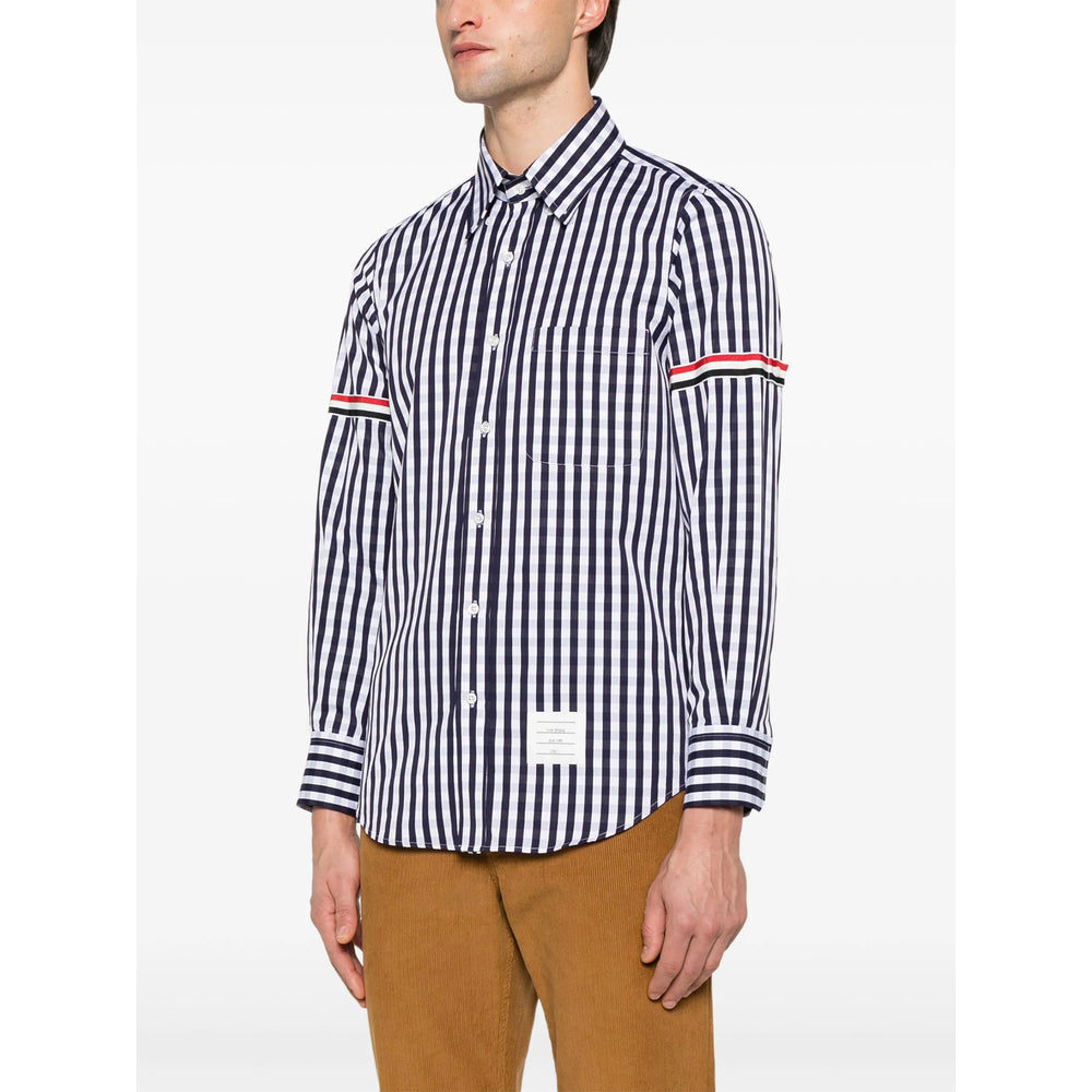 Thom Browne Shirts - Blue, White | e163d4b430e3a6217520d22b8630591ee0c81cd7